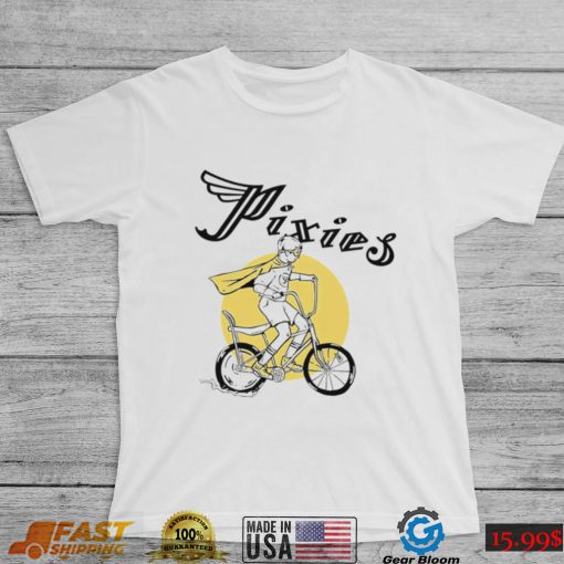 Tony Pixies riding bicycle shirt