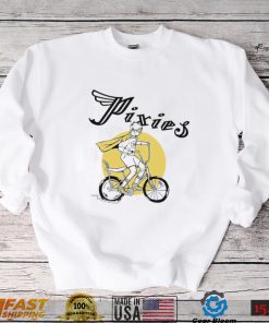 Tony Pixies riding bicycle shirt