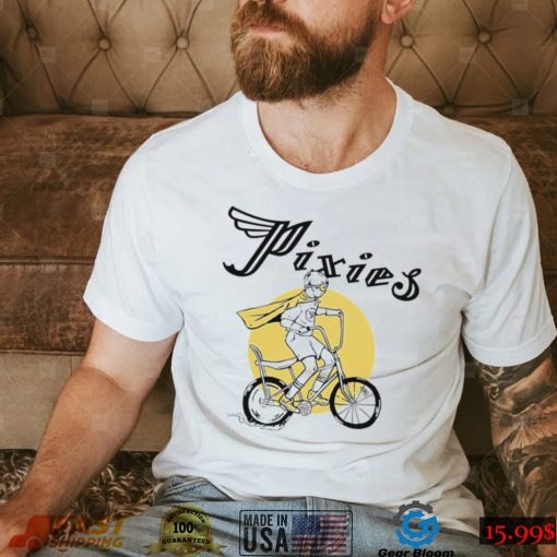 Tony Pixies riding bicycle shirt