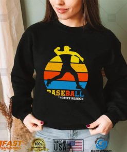 Top baseball is my favorite season sunset vintage shirt