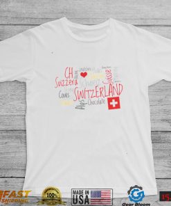 Trending Art Graphic I Love Switzerland Unisex T Shirt