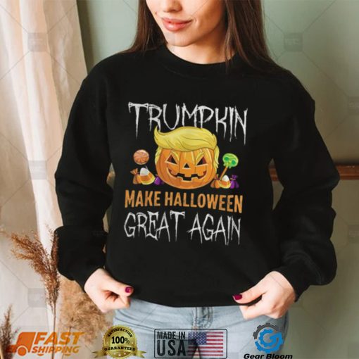 Trumpkin Make Halloween Great Again Trump Hair Halloween Trumpkin T Shirt