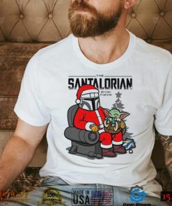 Santa Clause Baby Yoda Baby Yoda Christmas T shirt The Mandalorian The Santalorian Christmas