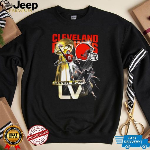 Cleveland Browns Odell Beckham Super Bowl Trophy Cleveland Browns T Shirt