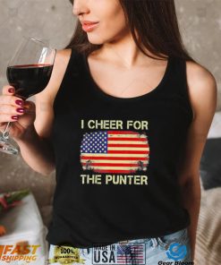 USA American Flag Football I Cheer For The Punter Shirt