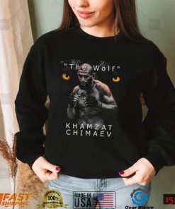 Ufc The Wolf Khamzat Chimaev T shirt Long Sleeve, Ladies Tee