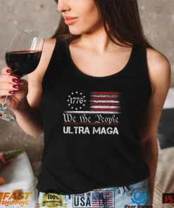 Ultra MAGA We The People Republican USA Flag Vintage T Shirt (1)