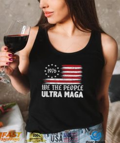 Ultra Maga We The People Republican Usa Flag Vintage Shirt