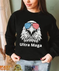 Ultra maga proud antI Biden pro Trump American eagle shirt