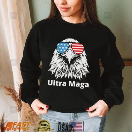 Ultra maga proud antI Biden pro Trump American eagle shirt