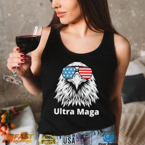 Ultra maga proud antI Biden pro Trump American eagle shirt