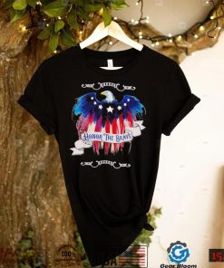 Veterans Day True Patriots Forces Honor the Brave Eagle American flag logo shirt