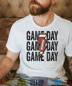 Vintage Game Day Football Lightning Bolt Funny Team Sport T Shirt