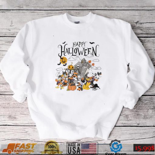 Vintage Happy Halloween Disney Halloween T shirt Mickey And Friends Halloween 2022