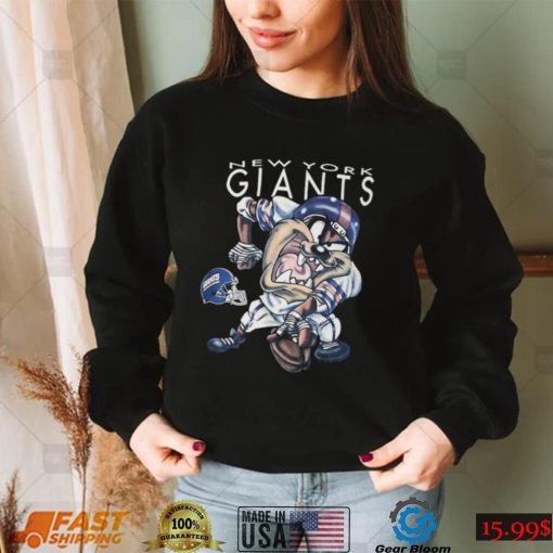 Vintage Nfl Giants Looney Tunes Taz New York Giants T shirt Hoodie, Long Sleeve, Tank Top