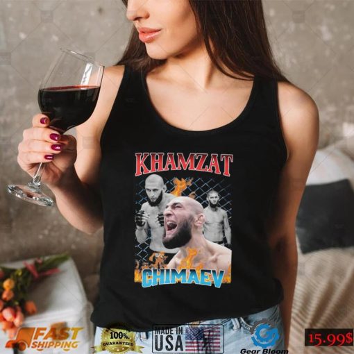 Vintgae Borz Khamzat Chimaev T shirt Hoodie, Long Sleeve, Tank Top