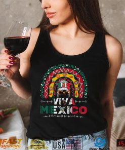 Viva Mexico Mexican Flag Shirt Rainbow Hispanic Heritage Month