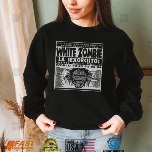 WHITE ZOMBIE t shirtS