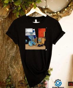 Wall E and Short Circuit robot cartoon shirt