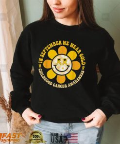 Wear Gold Childhood Cancer Awareness Warrior Fight Hippie T Shirt