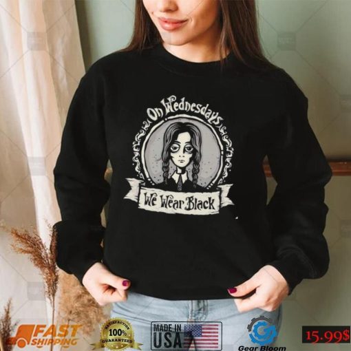 Wednesday Addams on Wednesdays we wear black Halloween shirt