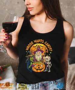 Whooo Wants Candy Witch Wizard Halloween Shirt