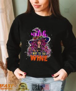 Witch Way To The Wine Halloween Shirt