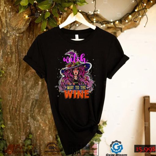 Witch Way To The Wine Halloween Shirt