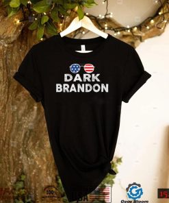 Womens Dark Brandon America Flag Meme Dark Brandon is Rising V Neck Classic T Shirt