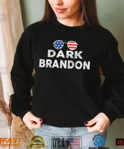 Womens Dark Brandon America Flag Meme Dark Brandon is Rising V Neck Classic T Shirt