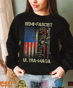 Semi Fascist Ultra Maga Political Humor Biden Quotes US Flag T Shirt