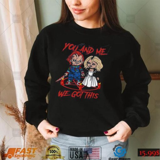 You And Me Chucky Tiffany Shirt Retro Chucky Movie Shirt