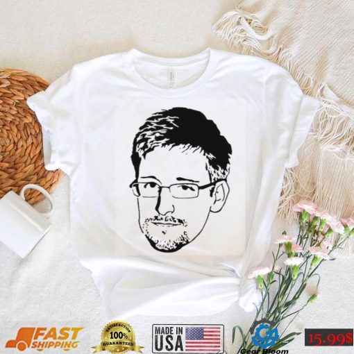 Black And White Portrait Edward Snowden Unisex Sweatshirt