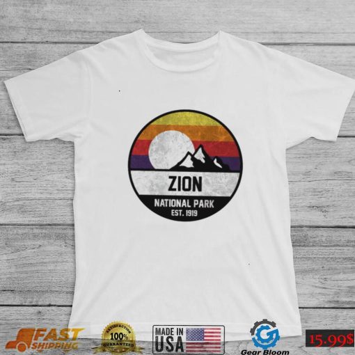 Zion national park utah est 1919 shirt