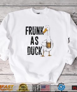 beer frunk as duck standard duck drinking beer t shirt t shirt