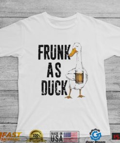 beer frunk as duck standard duck drinking beer t shirt t shirt