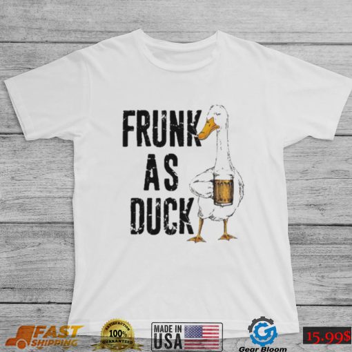 beer frunk as duck standard duck drinking beer t shirt t shirt