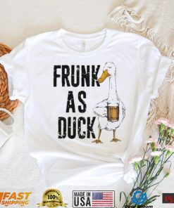 beer frunk as duck standard duck drinking beer t shirt t shirt