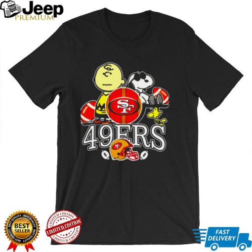 San Francisco 49ers T Shirt Snoopy Dog And Charlie Brown