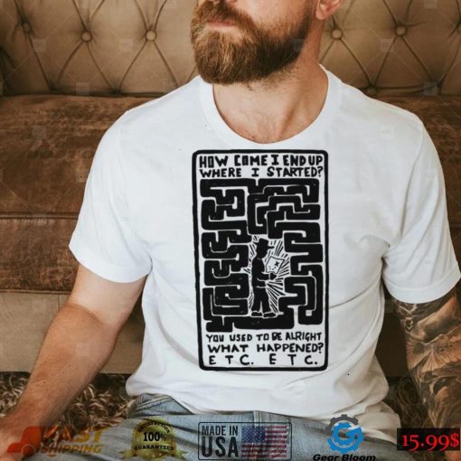 15 Step Illustrated Lyrics Retro Radiohead Rap Rock Music Unisex T Shirt