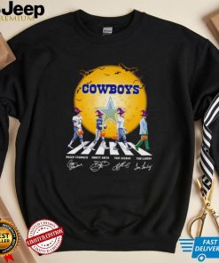dallas cowboys halloween abbey road signatures 2022 shirt classic men_s t shirt black