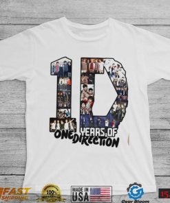 10 Years Of 1 D One Direction Unisex T Shirt