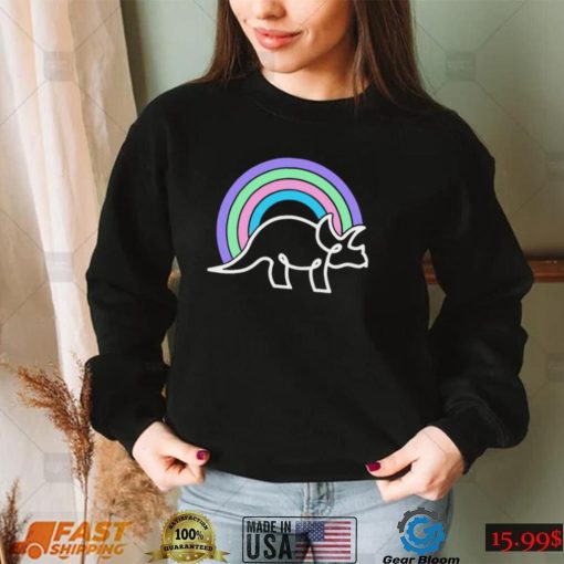 Triceratops Rainbow Summer squad shirt