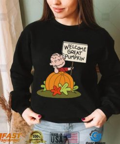 Charlie Brown Welcome Great Pumpkin Halloween Shirt