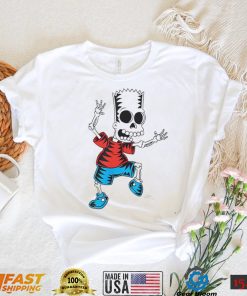 The Simpsons Bart skeleton Treehouse of Horror Halloween art shirt