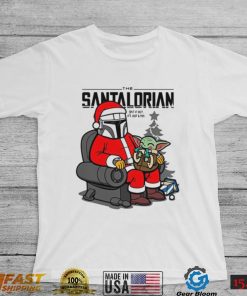 Santa Clause Baby Yoda Baby Yoda Christmas T shirt The Mandalorian The Santalorian Christmas