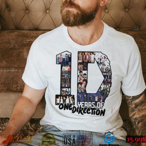 10 Years Of 1 D One Direction Unisex T Shirt