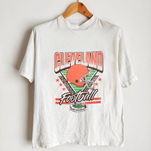 Cleveland Football Retro White Cleveland Browns T Shirt