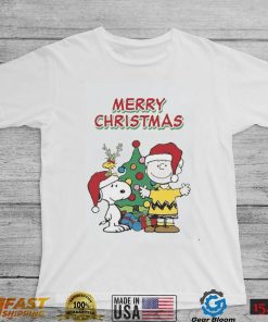 Charlie Brown Christmas T shirt Charlie Brown With Snoopy Merry Xmas_Classic Shirt_Shirt pwbqG