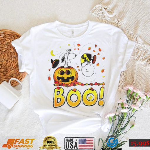 Charlie Brown Woodstock And Snoopy Boo Happy Charlie Brown Halloween Shirt